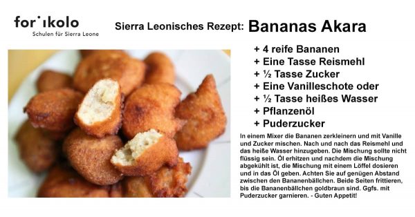 Sierra Leonisches Rezept: Bananas Akara