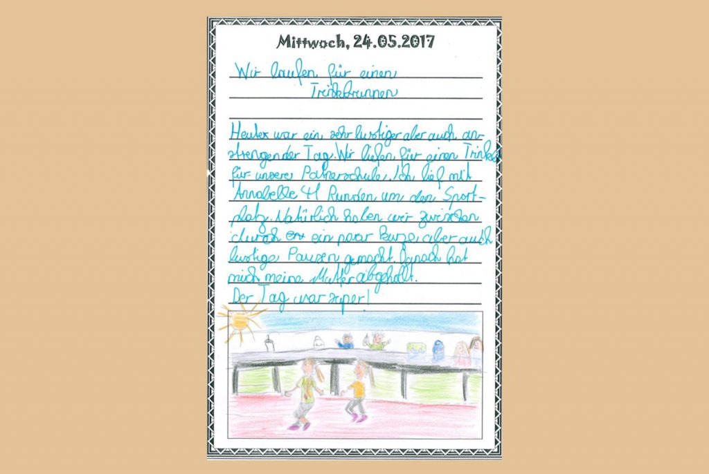 Brief eines Schülers der Grundschule Pöcking